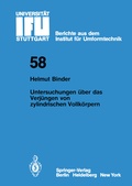 Cover: Untersuchungen &uuml;ber das Verj&uuml;ngen von zylindrischen Vollk&ouml;rpern - Springer