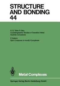 Enlarge image Cover: Metal Complexes - Springer