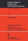 Cover: Input-Output Analysis of Large-Scale Interconnected Systems - Springer