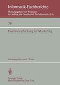 Cover: Datenverarbeitung im Marketing - Springer