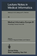 Cover: Medical Informatics Europe 81 - Springer