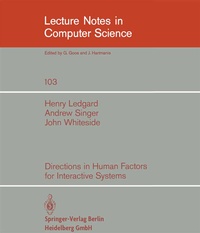 Enlarge image Cover: Directions in Human Factors for Interactive Systems - Springer