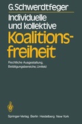 Cover: Individuelle und kollektive Koalitionsfreiheit - Springer