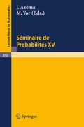 Cover: S&eacute;minaire de Probabilit&eacute;s XV. 1979/80 - Springer