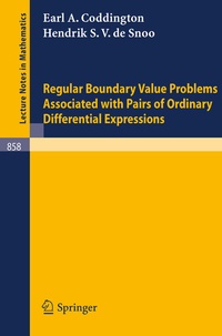 Abbildung von: Regular Boundary Value Problems Associated with Pairs of Ordinary Differential Expressions - Springer