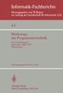 Cover: Werkzeuge der Programmiertechnik - Springer