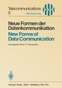 Cover: Neue Formen der Datenkommunikation / New Forms of Data Communication - Springer