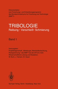 Abbildung von: Tribologie Reibung · Verschleiß · Schmierung - Springer