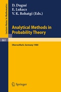 Cover: Analytical Methods in Probability Theory - Springer