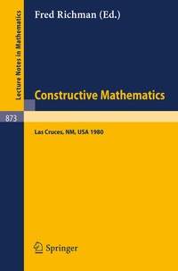 Abbildung von: Constructive Mathematics - Springer
