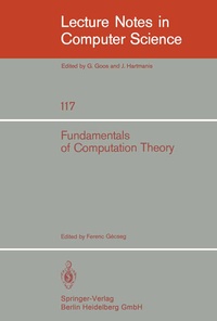 Enlarge image Cover: Fundamentals of Computation Theory - Springer
