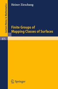 Enlarge image Cover: Finite Groups of Mapping Classes of Surfaces - Springer