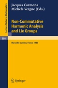 Cover: Non Commutative Harmonic Analysis and Lie Groups - Springer