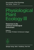 Cover: Physiological Plant Ecology III - Springer