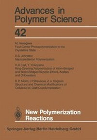 Enlarge image Cover: New Polymerization Reactions - Springer