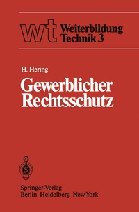 Abbildung von: Gewerblicher Rechtsschutz - Springer