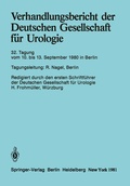 Cover: Verhandlungsbericht der Deutschen Gesellschaft f&uuml;r Urologie - Springer