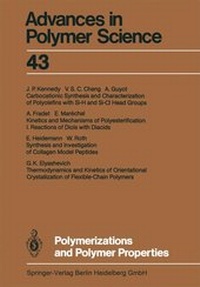 Enlarge image Cover: Polymerizations and Polymer Properties - Springer