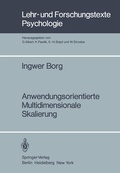 Cover: Anwendungsorientierte Multidimensionale Skalierung - Springer
