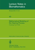 Cover: Mathematical Modeling of the Hearing Process - Springer