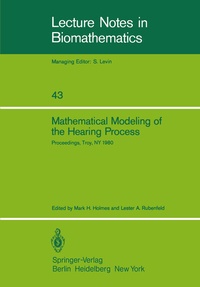 Enlarge image Cover: Mathematical Modeling of the Hearing Process - Springer