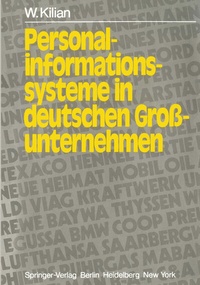 Abbildung von: Personalinformationssysteme in deutschen Großunternehmen - Springer