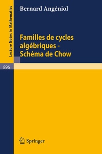 Abbildung von: Familles de Cycles Algebriques - Schema de Chow - Springer