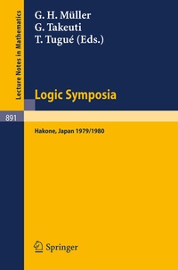 Abbildung von: Logic Symposia, Hakone, 1979, 1980 - Springer