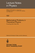 Cover: Mathematical Problems in Theoretical Physics - Springer