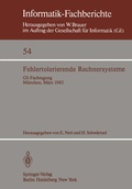 Cover: Fehlertolerierende Rechnersysteme - Springer