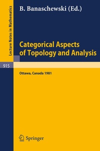 Abbildung von: Categorical Aspects of Topology and Analysis - Springer