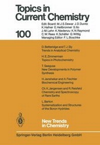 Enlarge image Cover: New Trends in Chemistry - Springer