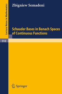Abbildung von: Schauder Bases in Banach Spaces of Continuous Functions - Springer