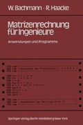 Cover: Matrizenrechnung f&uuml;r Ingenieure - Springer