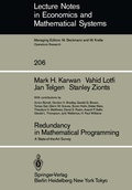 Cover: Redundancy in Mathematical Programming - Springer