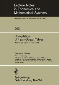Enlarge image Cover: Compilation of Input-Output Tables - Springer