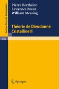 Cover: Theorie de Dieudonne Cristalline II - Springer