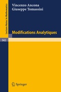 Cover: Modifications Analytiques - Springer
