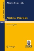 Cover: Algebraic Threefolds - Springer