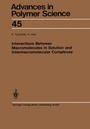 Cover: Interactions Between Macromolecules in Solution and Intermacromolecular Complexes - Springer