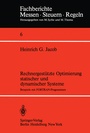 Cover: Rechnergestützte Optimierung statischer und dynamischer Systeme - Springer