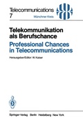 Cover: Telekommunikation als Berufschance / Professional Chances in Telecommunications - Springer