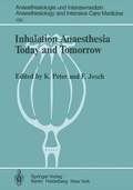 Cover: Inhalation Anaesthesia Today and Tomorrow - Springer