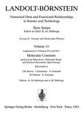 Cover: Radicals, Diatomic Molecules and Substance Index - Springer