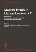 Cover: Modern Trends in Human Leukemia V - Springer
