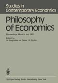 Cover: Philosophy of Economics - Springer
