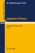 Cover: Algebraic K - Theory - Springer
