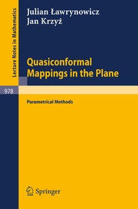 Abbildung von: Quasiconformal Mappings in the Plane - Springer