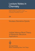 Cover: Unified Valence Bond Theory of Electronic Structure - Springer