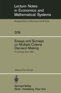Cover: Essays and Surveys on Multiple Criteria Decision Making - Springer